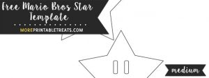 Mario Bros Star Template – Medium