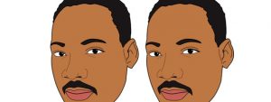 Martin Luther King Jrs Face Cut Out – Medium