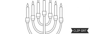 Menorah Template – Clipart