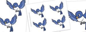 Mia the Bluebird Cut Outs