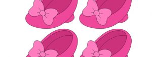Minnie Mouse Shoe Cut Out – Small