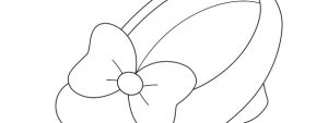 Minnie Mouse Shoe Template – Large