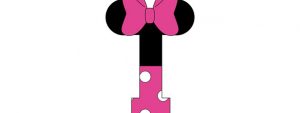 Minnie Mouse Style Letter I Cut Out – Large