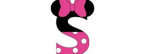 Minnie Mouse Style Letter S Cut Out – Large