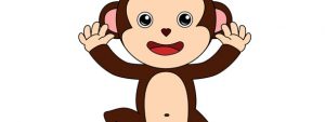 Monkey Cut Out – Large
