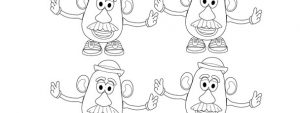 Mr Potato Head Template – Small Mr Potato Head Template – Small