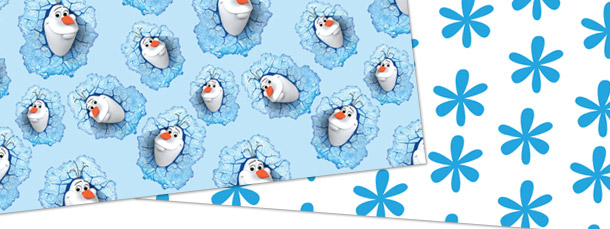 Free Printable Olaf Snowman Wrapping Paper