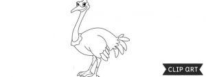 Ostrich Template – Clipart