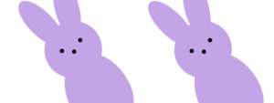 Pastel Purple Peeps Cut Out
