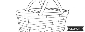 Picnic Basket Template – Clipart