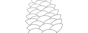 Pine Cone Template – Large