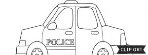 Police Car Template – Clipart
