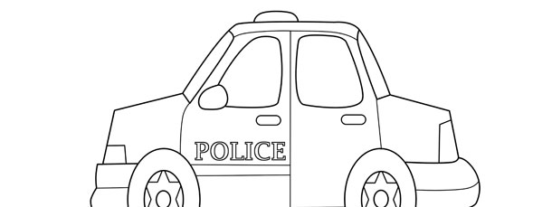 Police Car Template Large