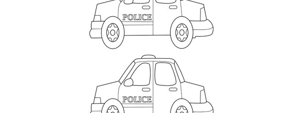 Police Car Template – Medium