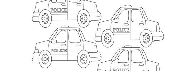 Police Car Template Small