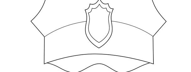 Police Hat Template Large