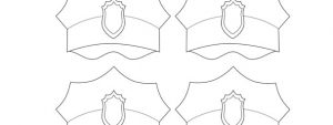 Police Hat Template – Small