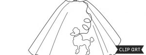 Poodle Skirt Template – Clipart