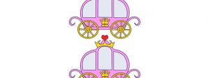 Princess Carriage Cut Out – Medium