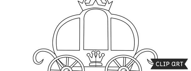 Download Princess Carriage Template Clipart