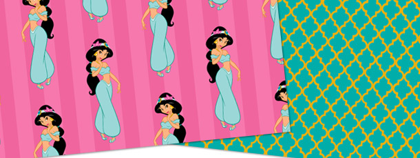 Free Printable Princess Jasmine Pattern Paper