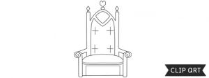 Princess Throne Template – Clipart