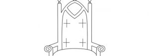 Princess Throne Template – Large