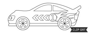 Racecar Template – Clipart