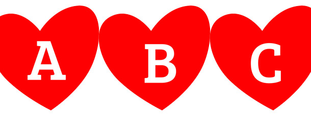 Red Heart Alphabet