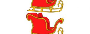 Santas Sleigh Cut Out – Medium