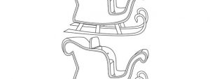 Santas Sleigh Template – Medium