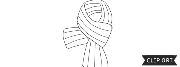 Scarf Template Clipart