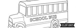 School Bus Template – Clipart