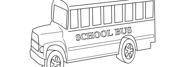 School Bus Template – Large