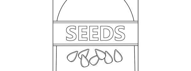 seed packet template large