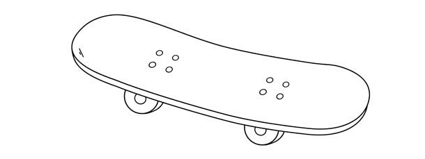 Skateboard Template Large