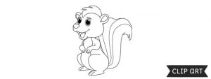 Skunk Template – Clipart
