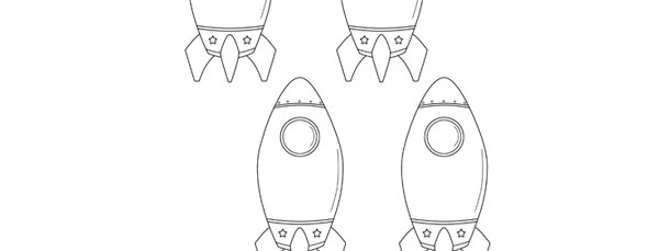 Spaceship Template Printable