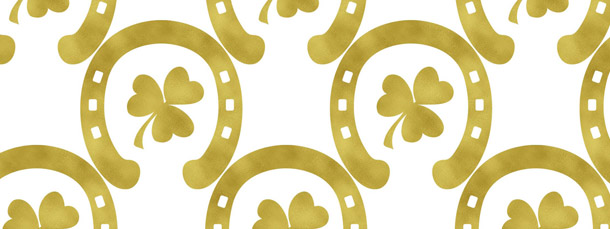 St. Patrick’s Day Gold Foil Scrapbook Paper