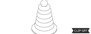 Stacking Rings Baby Toy Template – Clipart