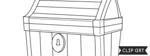 Treasure Chest Template – Clipart