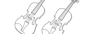 Violin Template – Medium