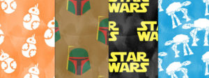 Free Watercolor Star Wars Wrapping Paper