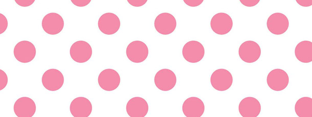 White Background Flamingo Pink Polka Dot Scrapbook Paper