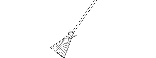 Witchs Broomstick Template – Large