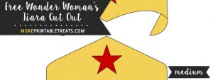 Wonder Woman’s Tiara Cut Out – Medium