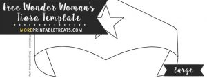 Wonder Woman’s Tiara Template – Large