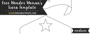 Wonder Woman’s Tiara Template – Medium