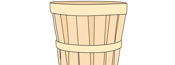 Download Wood Bushel Basket Cut Out - Large