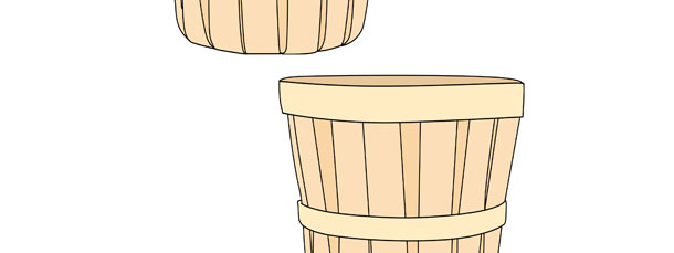 Download Wood Bushel Basket Cut Out - Medium